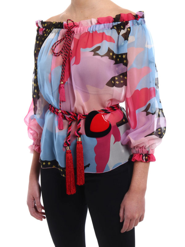 The Best Shops Philosophy di Lorenzo Serafini: belts - Multicolour belt with heart